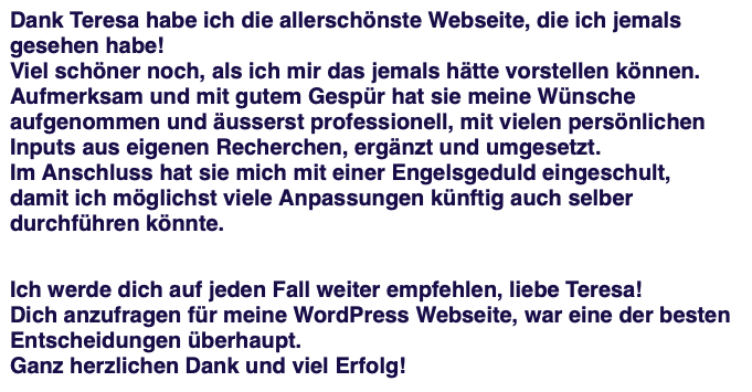 Kundenfeedback - Blandina Schneider